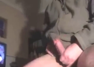 Zoophile with a tight ass gets fucked by a dog