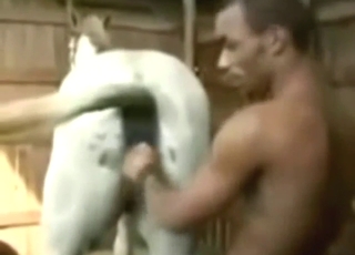 Fisting and hot bestiality sex with a mare