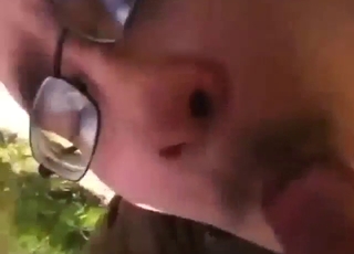 GSD blowjob from a guy in sexy fucking glasses